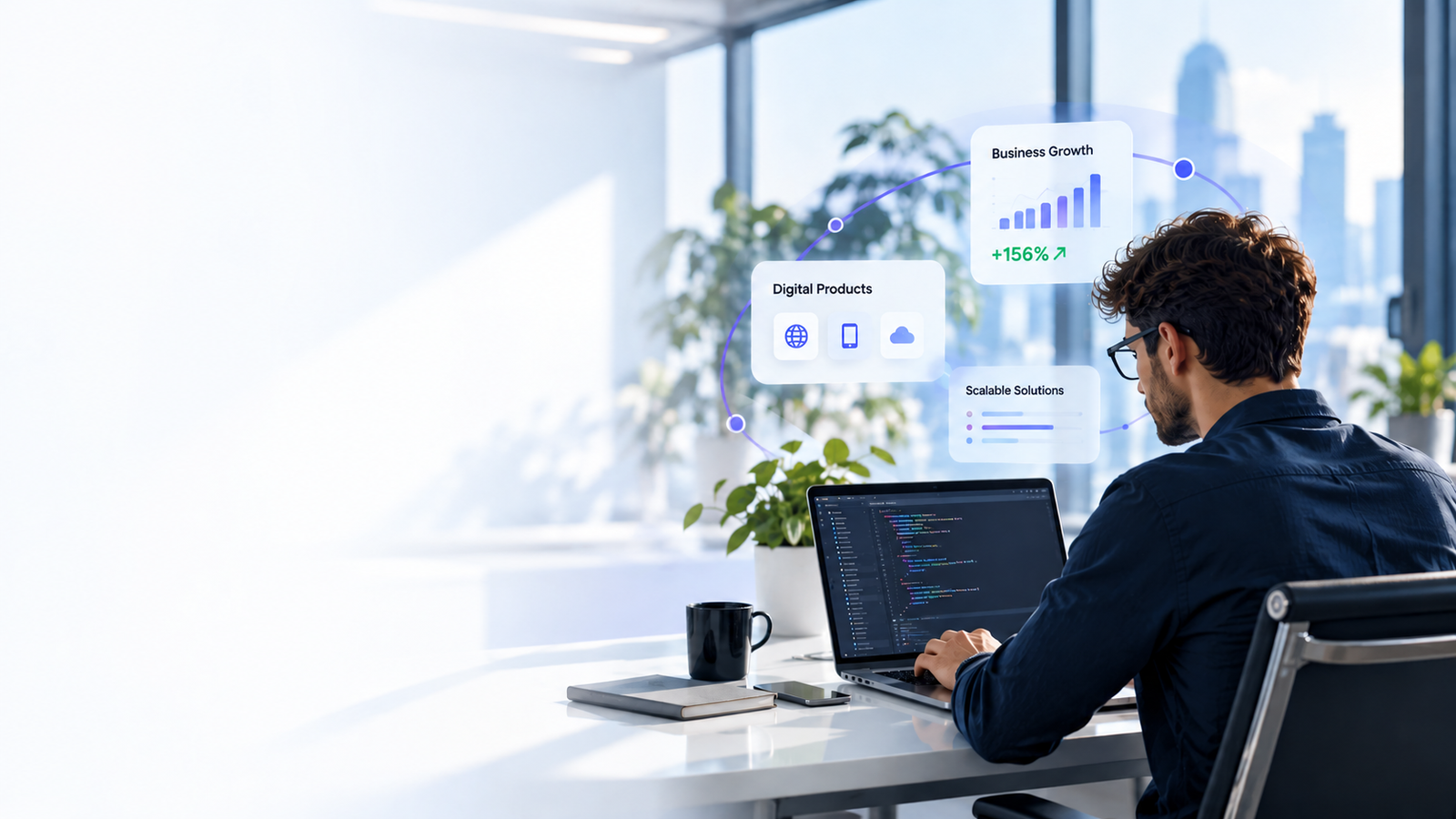 Software professional working on digital products and business growth solutions
